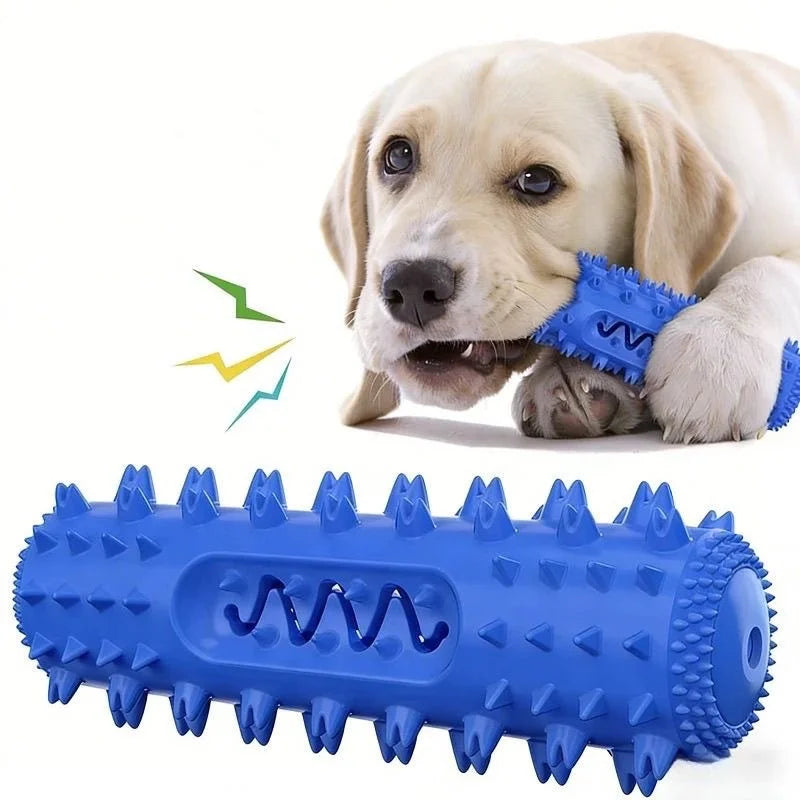 Squeaky Molar Stick Dog Toy Serrated Teeth Cleaning Toothbrush – Dog Supplies
