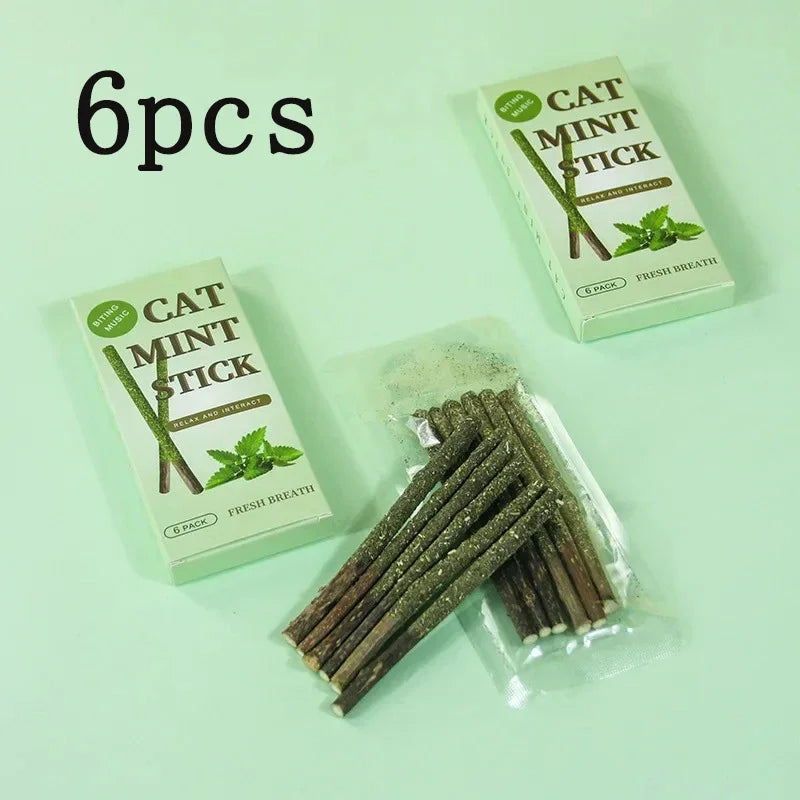 Natural Matatabi Cat Stick Mint Caught Bite Excited Rods