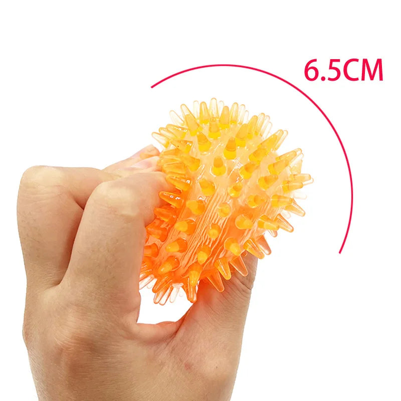 Durable TPR Chew Thorn Ball Polka Dot - MyPetDollar.com
