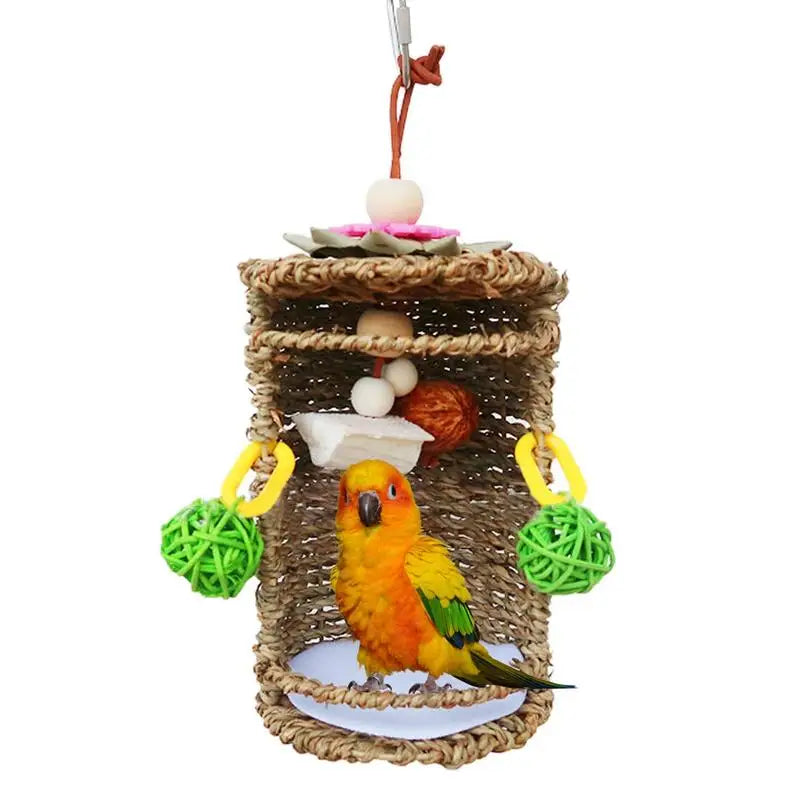 Parrot Habitat Cave Hang Tent Bird Parrot - MyPetDollar.com