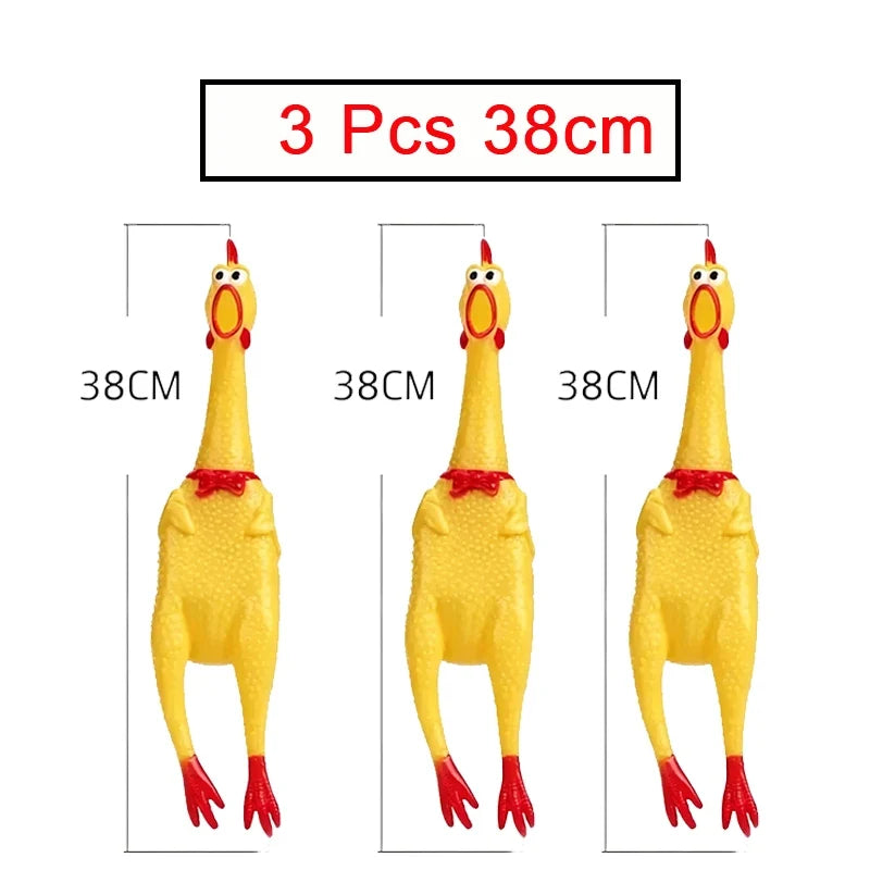2 3 Chicken Screaming Squeezing Sound Toy – 10 Colors
