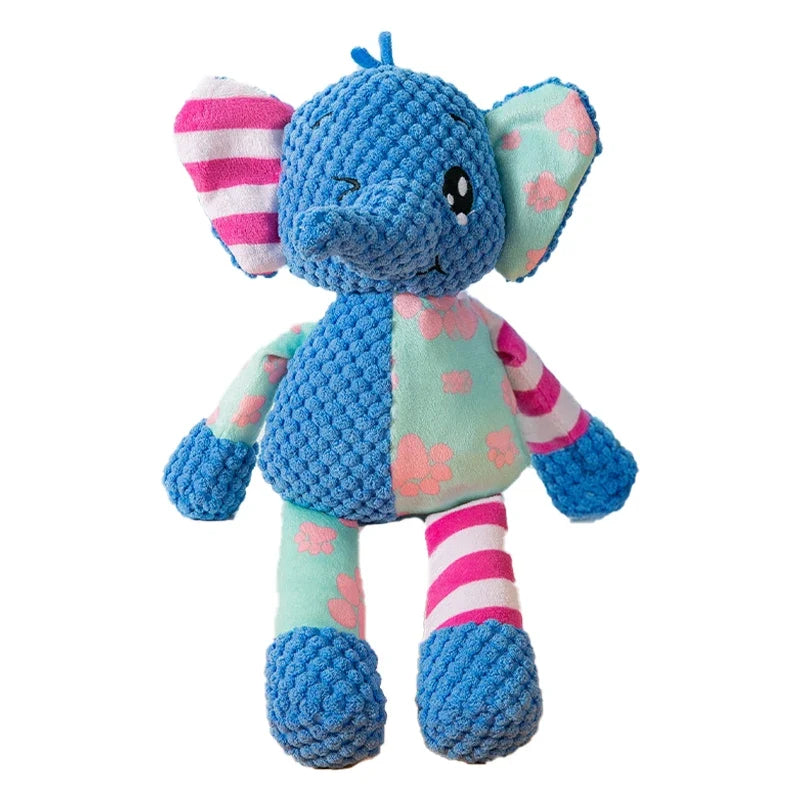 Dog & Cat Squeaky Plaything Animals Shape Pet Plush, Interactive