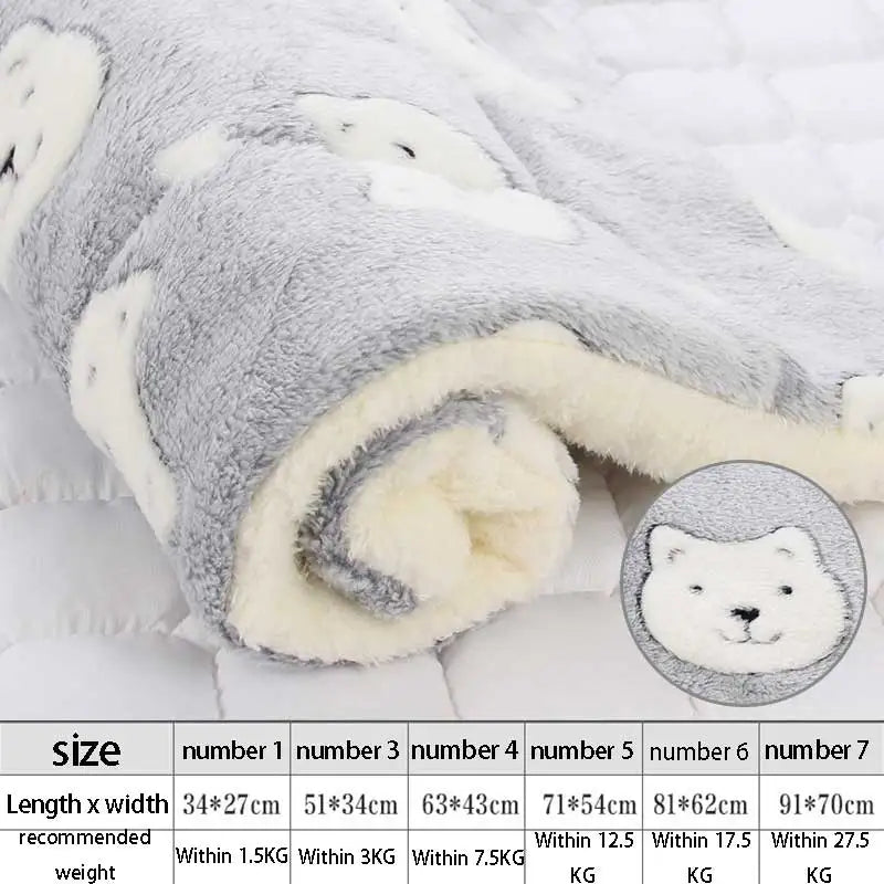 Soft Flannel Thickening Pet Soft Fleece Pad - MyPetDollar.com
