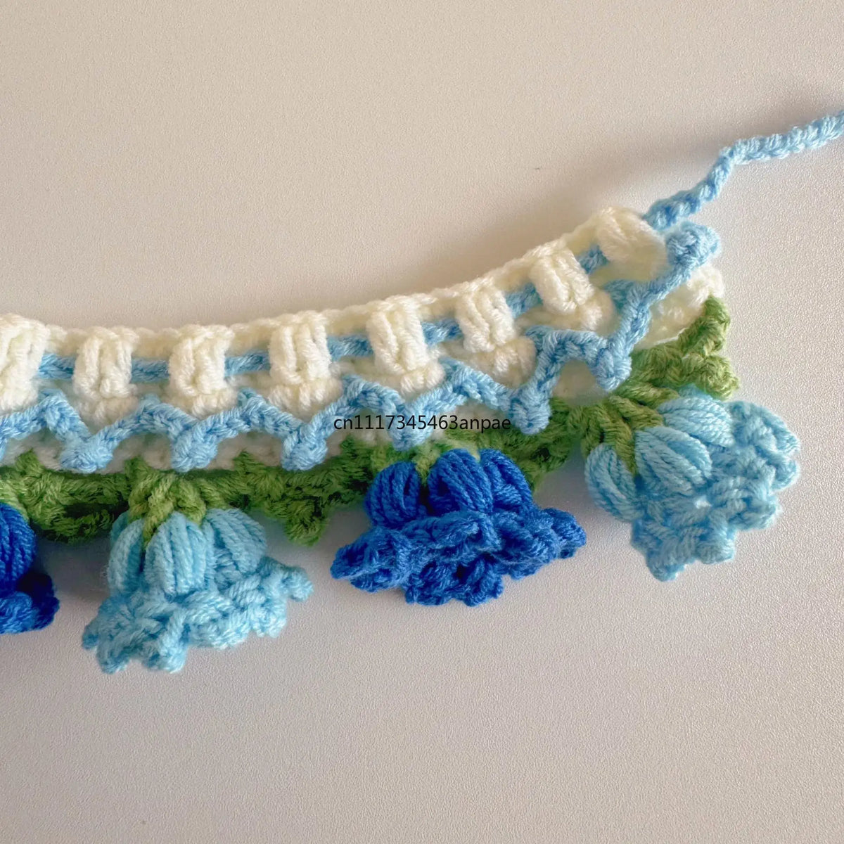 Pet Knitted Collar with Lily of the Valley - MyPetDollar.com