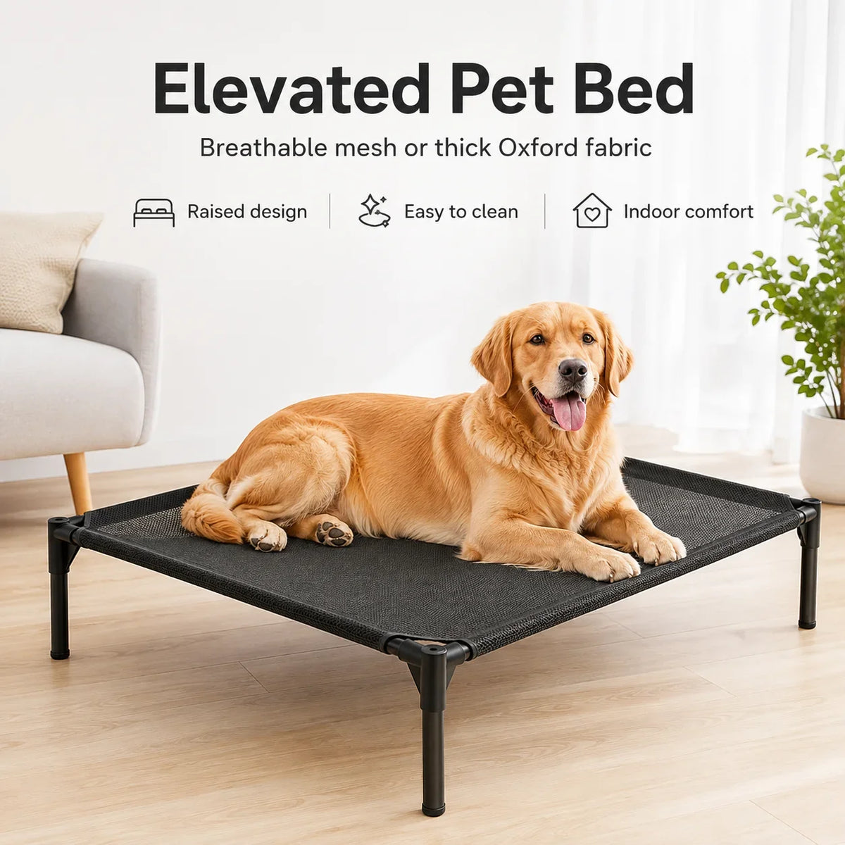 Elevated Pet Bed Raised Dog Cot Breathable - MyPetDollar.com