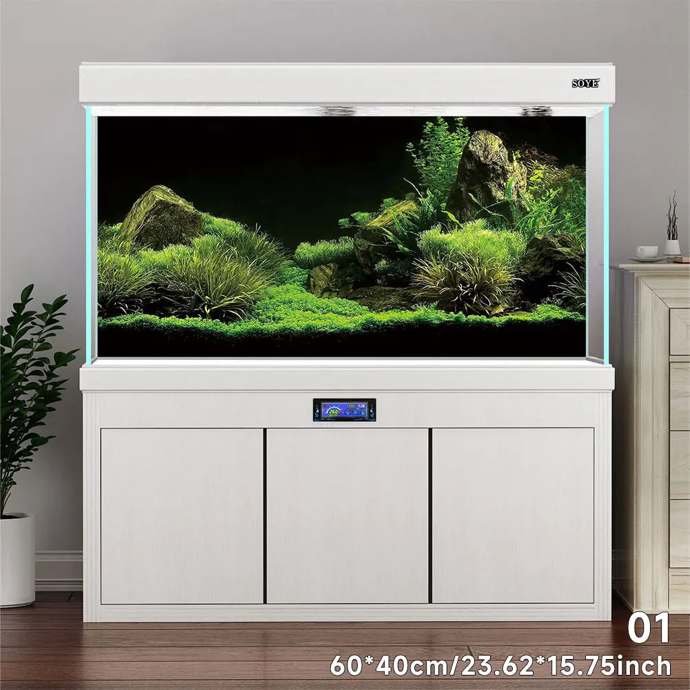 Aquarium Background Sticker Fish Tank – 20 Colors
