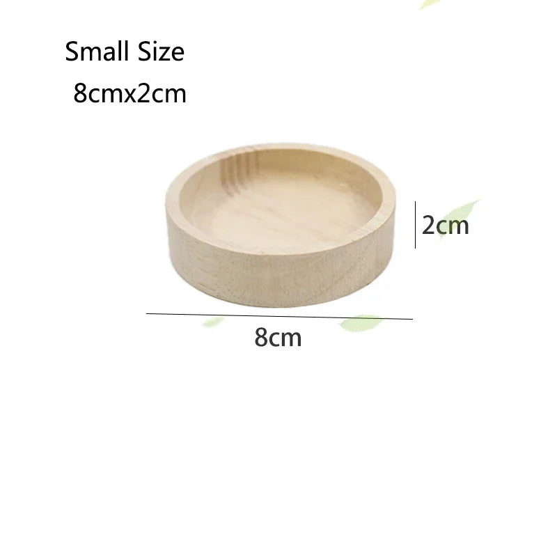 Smooth Wooden Hamster Feeding Dish – Small Pet Supplies