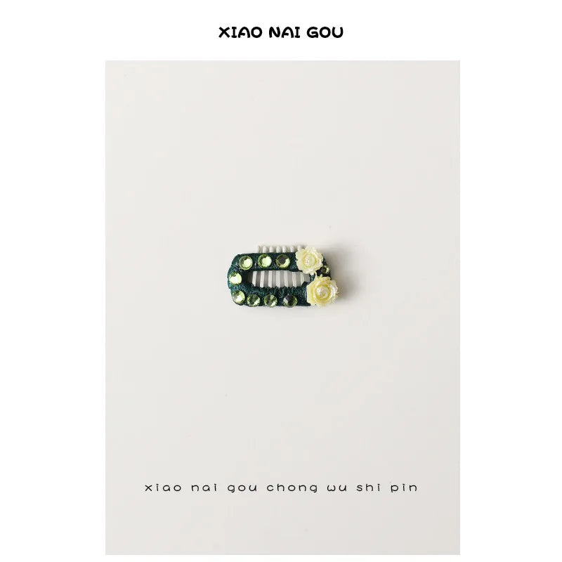 Blackish Green Pet Dog BB Hair Clips New - MyPetDollar.com
