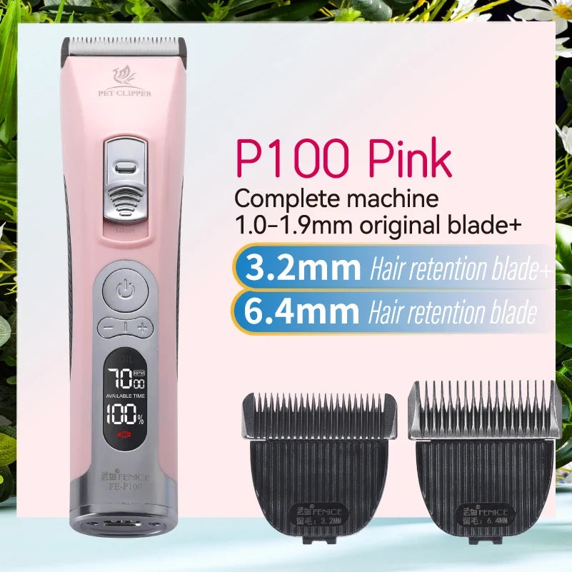 Fenice P100 Professional LCD Screen Dog & Cat Clippers, Rechargeable