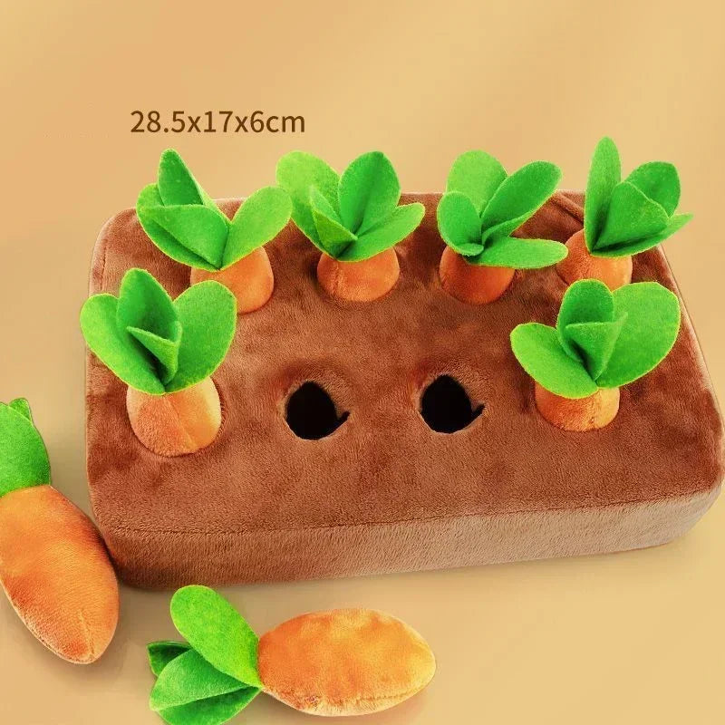 Dog Toys Snuffle Pad for Pet Plush Carrot