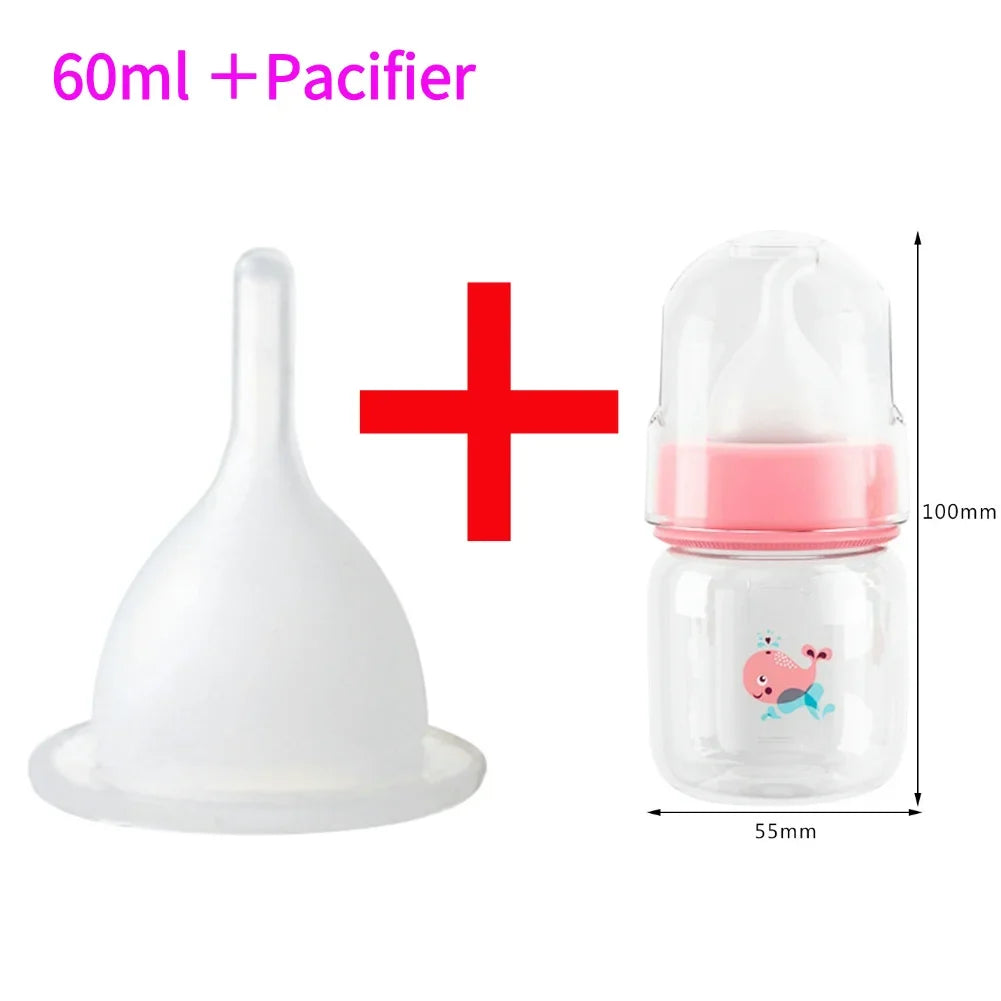 Small Pet Feeding Bottle 60ml 125ml Baby Cat & Dog Food Feeder
