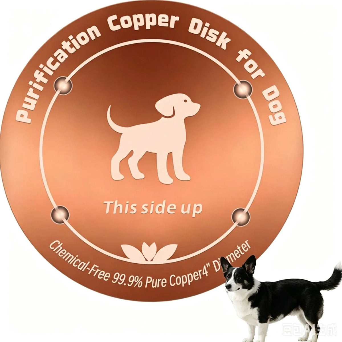 10cm Bird Bath Copper Disk Purification Tray Metal Cleaner – 6 Colors