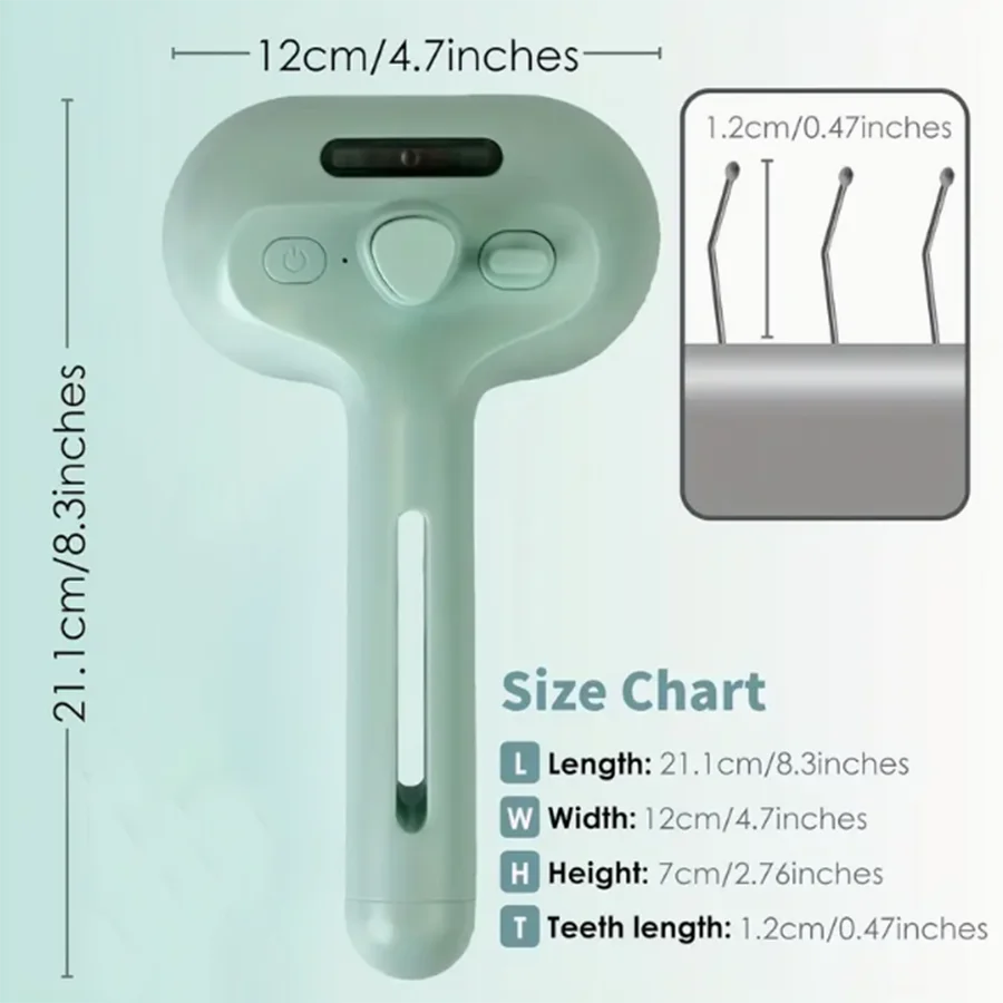 A Spray Cat Grooming Brush for Hair Removal and a Self Cleaning