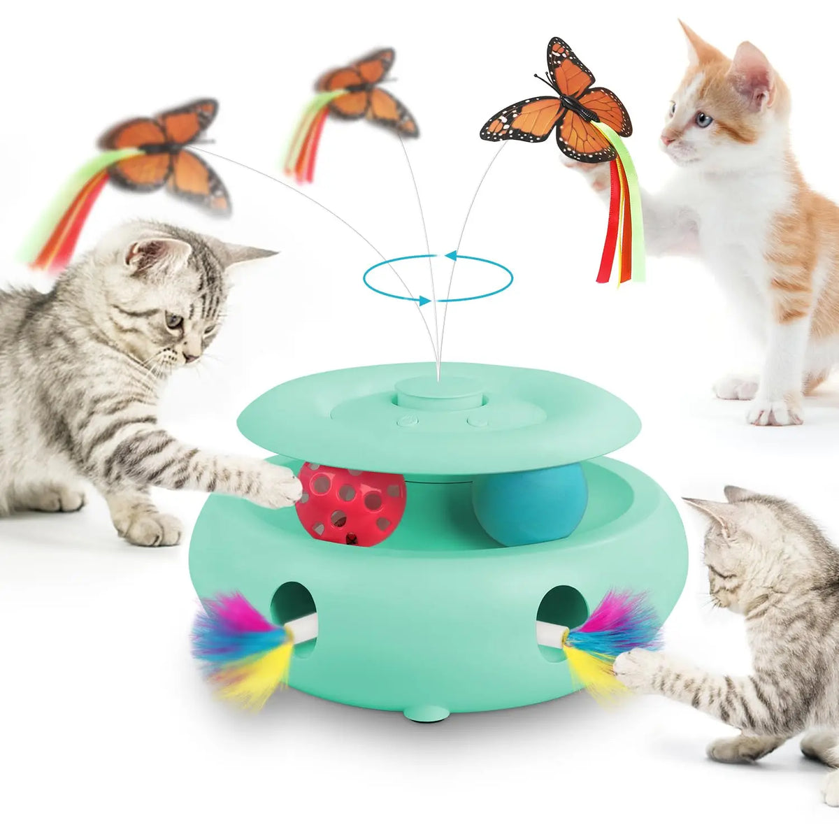 Rechargeable Interactive Cat Toy Automatic for Indoor 3 – Cat Toys & Play
