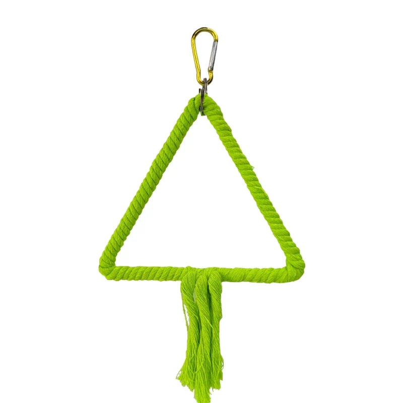 Parrot Cage Swing Toy Round Triangular Iron - MyPetDollar.com