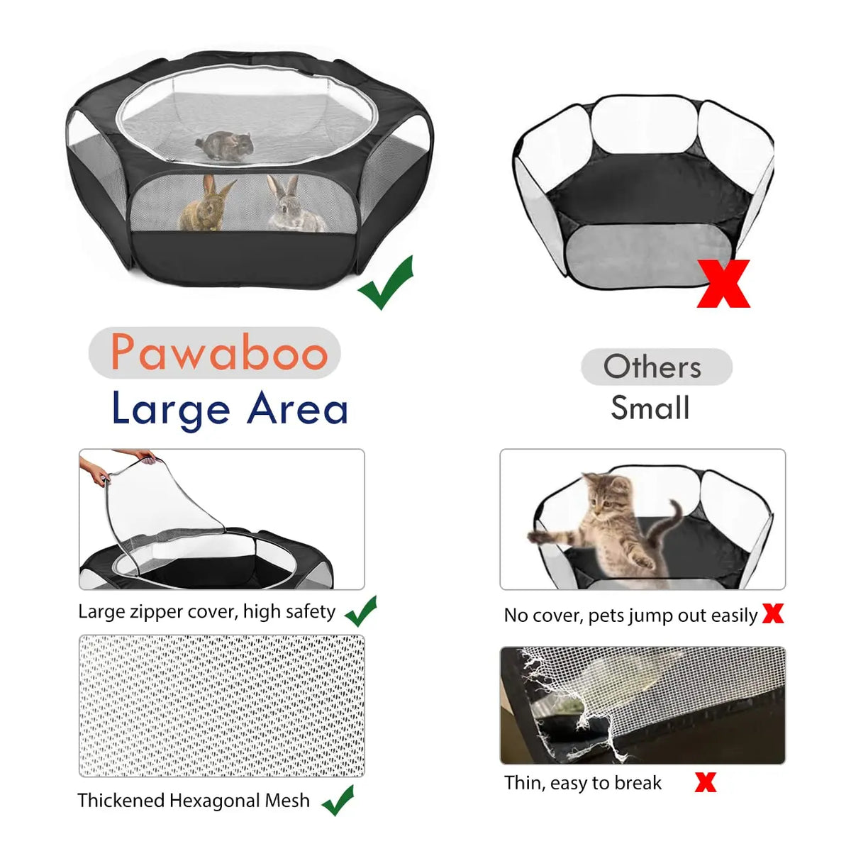 Pet Playpen for Cat/Rabbit/Hamster/Guinea - MyPetDollar.com