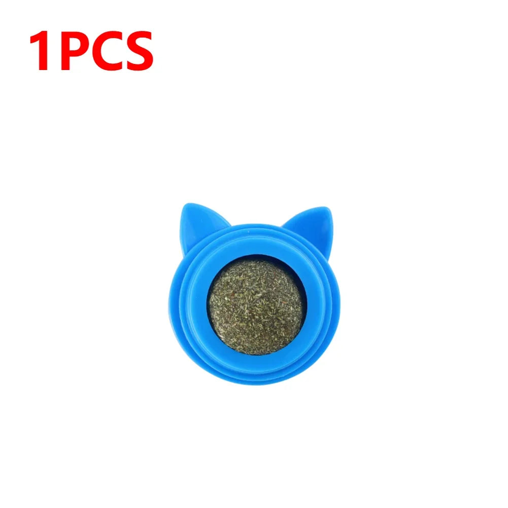 1-3pcs Pet Catnip Toys Wall Ball Licking - MyPetDollar.com