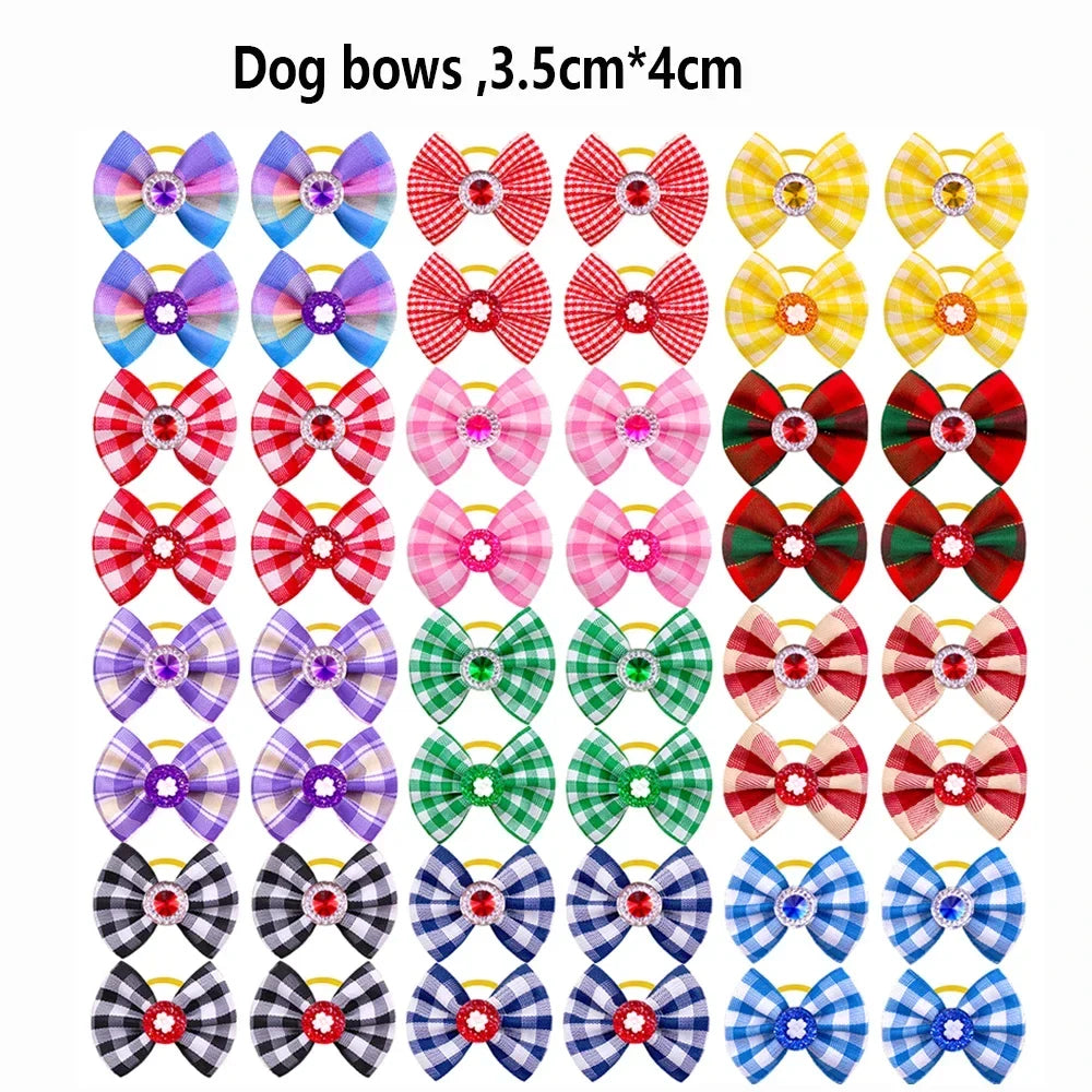 100pcs Pet Accessories Dog Bows Pet Dog Hair - MyPetDollar.com