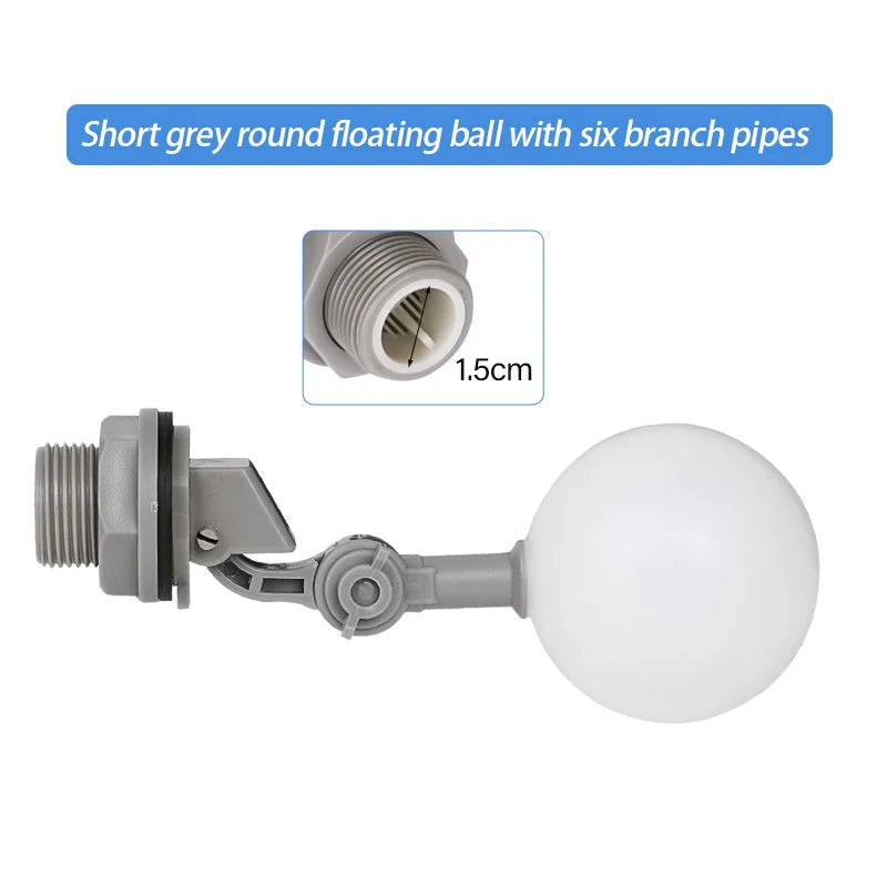 1 2 3 4 Farm Floating Ball Valve Shut Off Automatic Drinker – 4 Colors