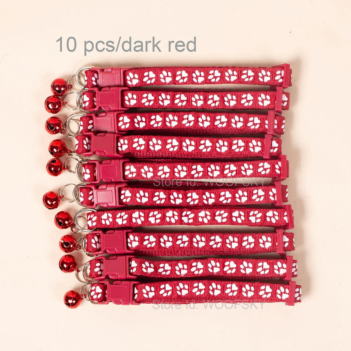 10pcs Colorful Pet Collars with Bell 23 - MyPetDollar.com