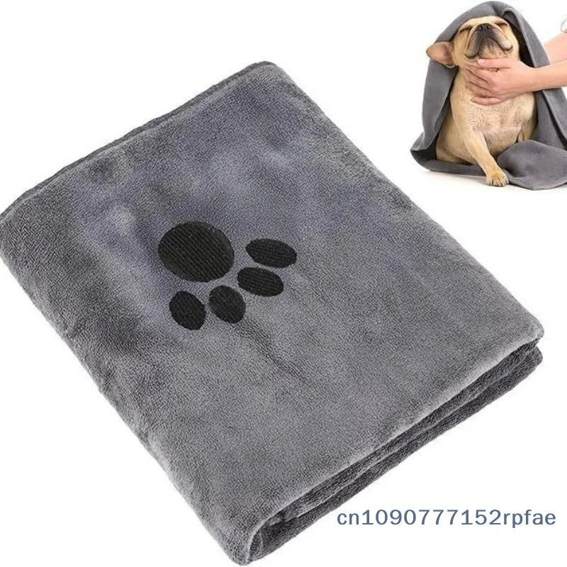 {NN72} Microfiber Pet Bath Towel Embroidered - MyPetDollar.com