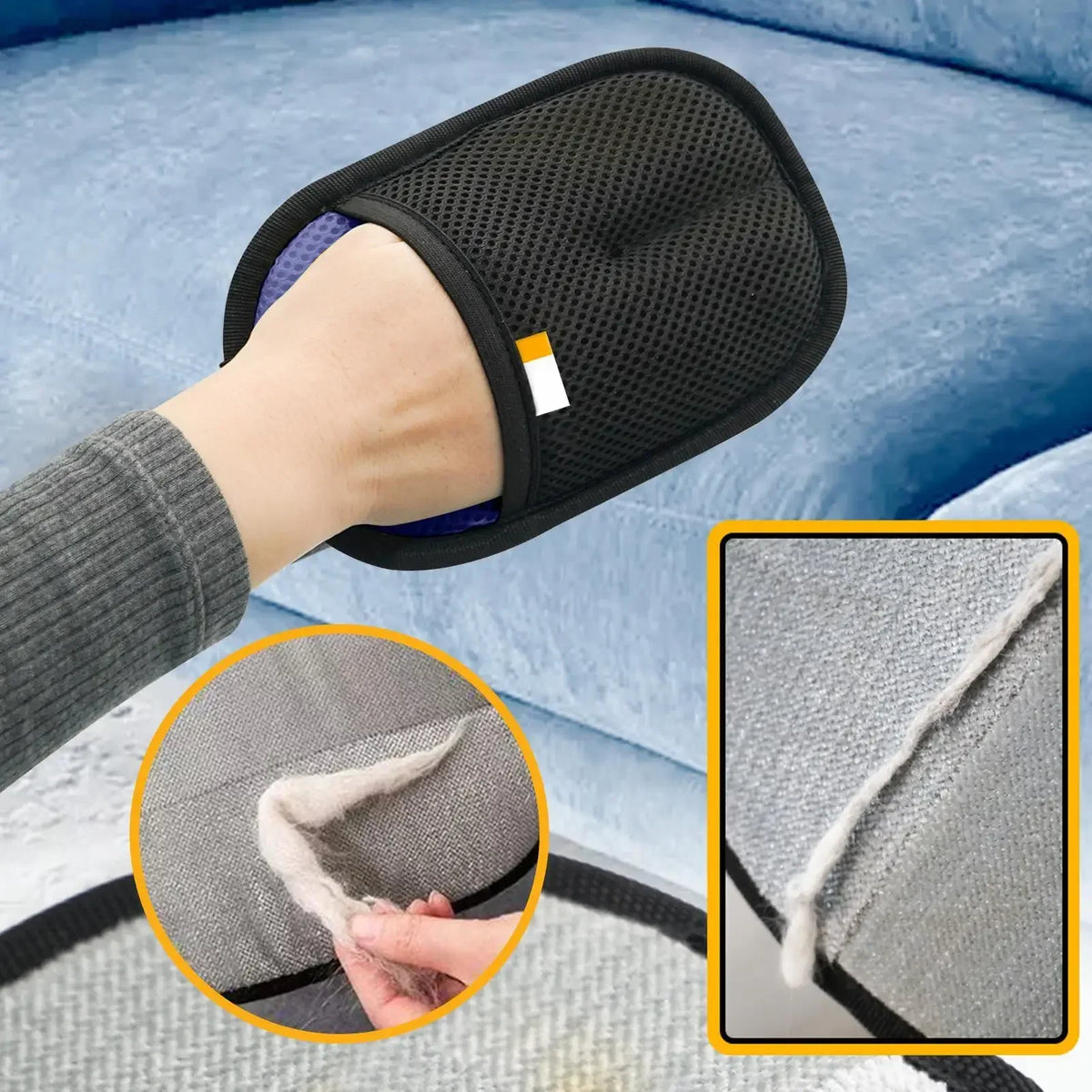 Pet Hair Removal Gloves Double-sided Static - MyPetDollar.com