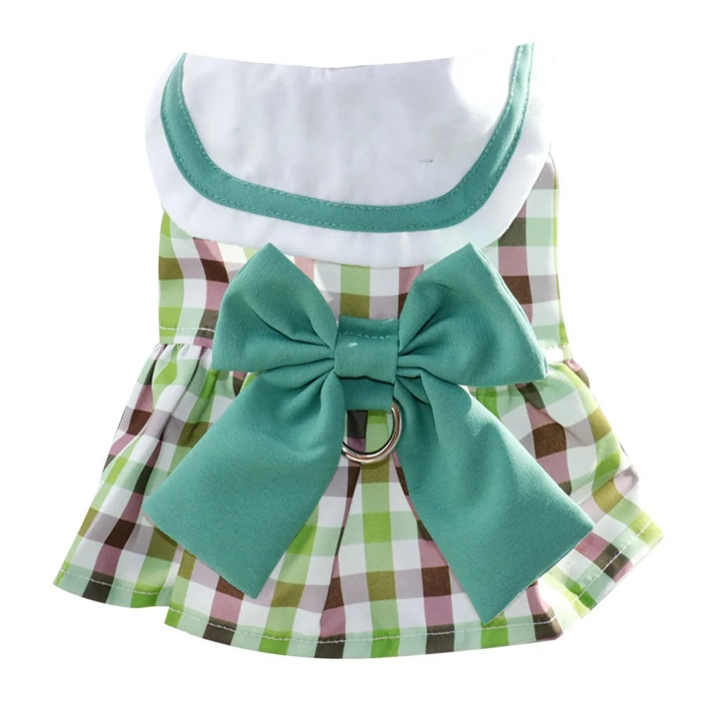 Breathable Soft Fabric Dog Harness Dress Adjustable Strap Back D Ring – 5 Colors