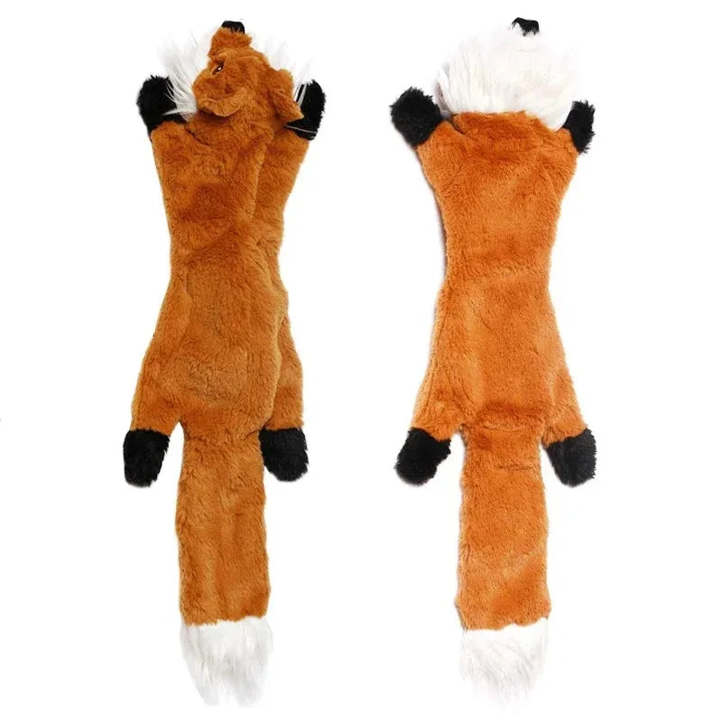 Plush Dog Toys Squirrel Raccoon Fox 18 Inch Stuffing Free