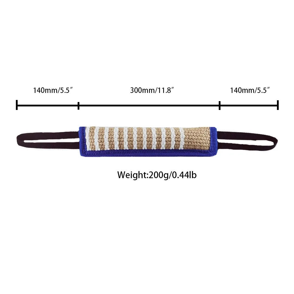 Tug Toy for Dogs Jute with 2 Strong Handles - MyPetDollar.com