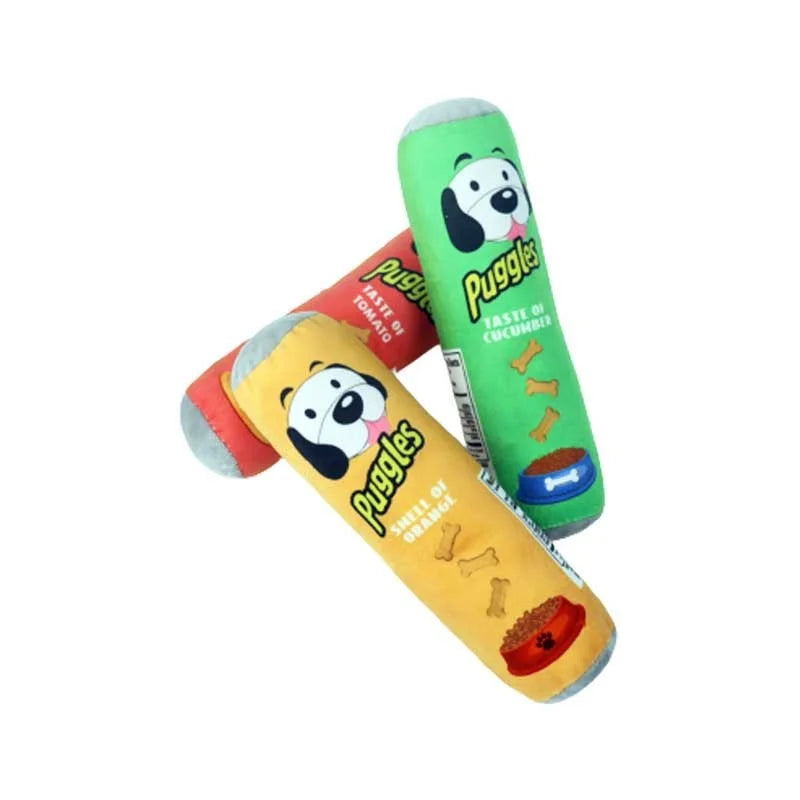 Plush Dog Toys Beer Bottle Shaped for Small Large Bite, Interactive