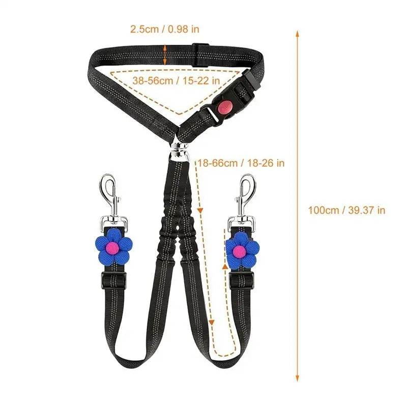 Double Head Dog Safety Harness Adjustable - MyPetDollar.com