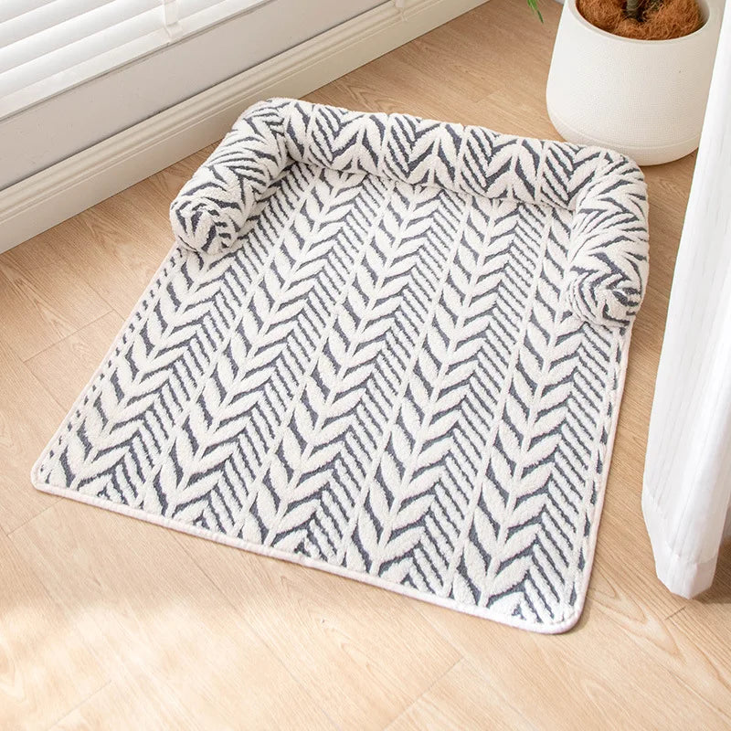 Washable Winter Warm Pet Sofa Bed Super Soft Plush Mat – 2 Sizes