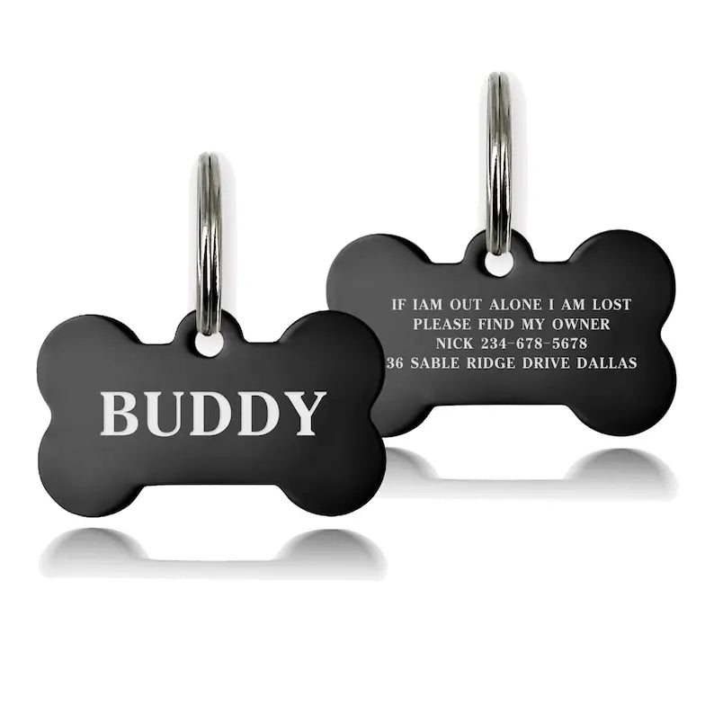 Premium Engraved Personalised Dog ID Tag Dog - MyPetDollar.com