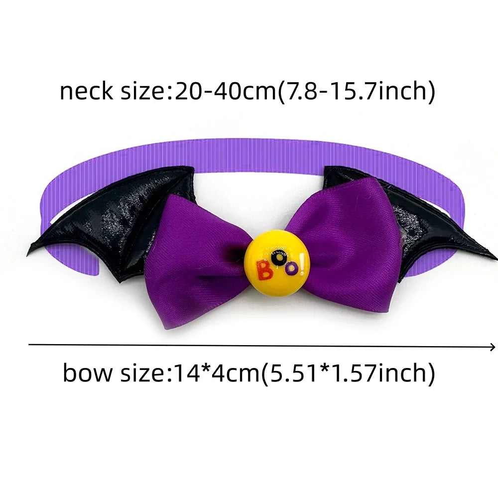 50/100pcs Halloween Dog Bow Ties Wings for - MyPetDollar.com