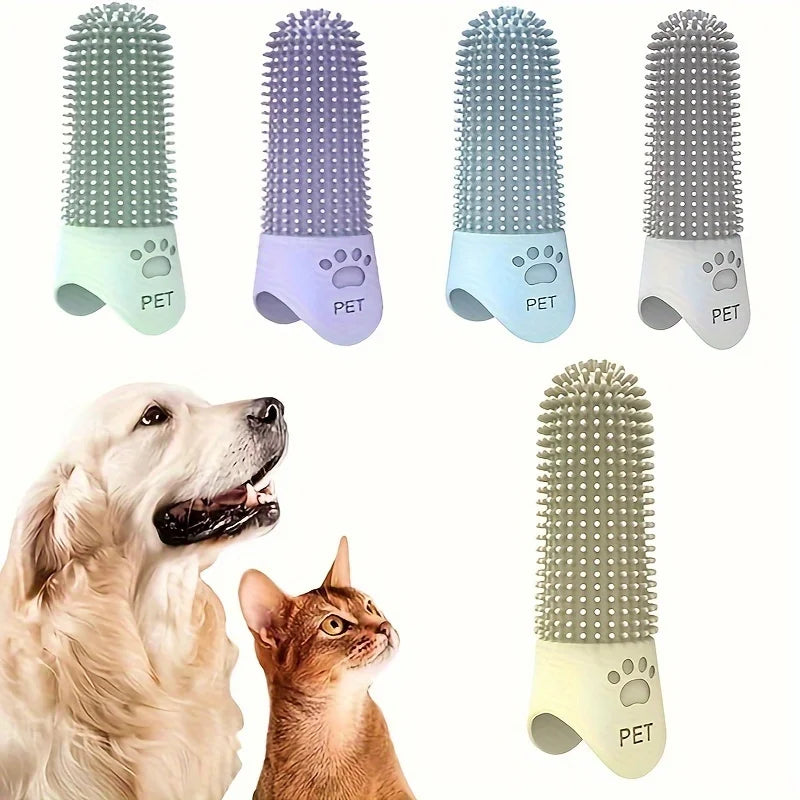 360° Soft Silicone Pet Finger Toothbrush, - MyPetDollar.com