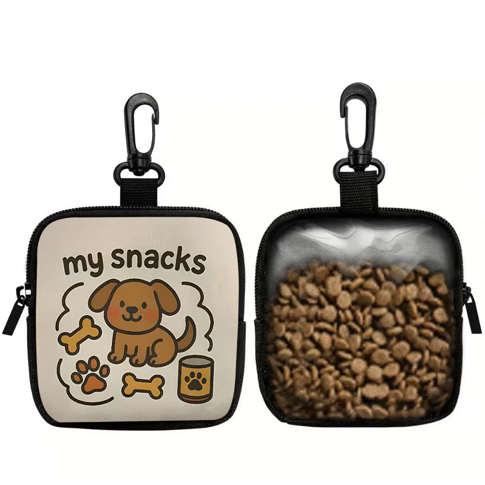 Portable Canvas Dog Treat Pouch PVC - MyPetDollar.com