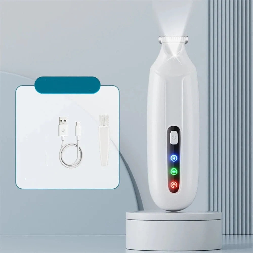 Low Noise Dog Paw Trimmer Rechargeable LCD Display Pet Hair