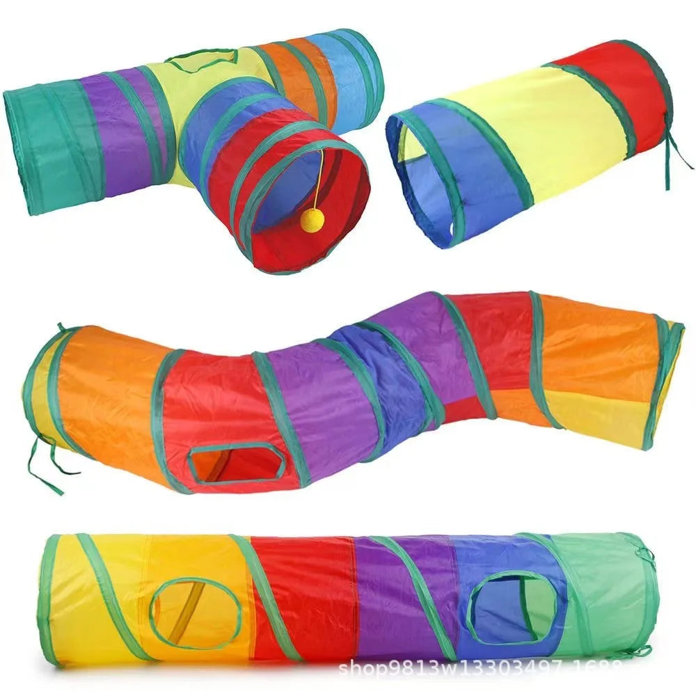 Cat Tunnel Tube Kitty Tunnel Bored Cat Pet - MyPetDollar.com