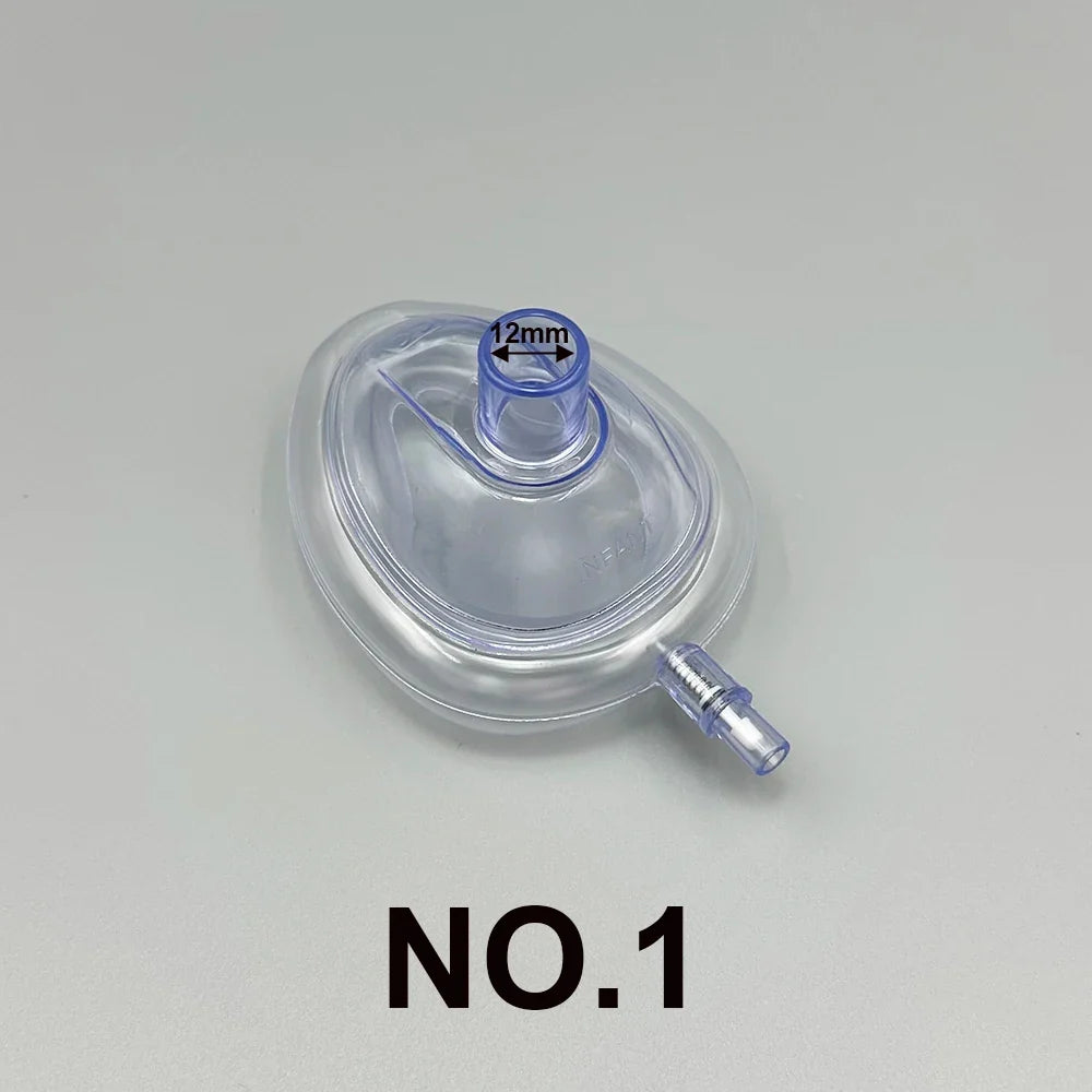 PVC Anesthesia Mask Sterilized Disposable Resuscitate Face – 6 Colors
