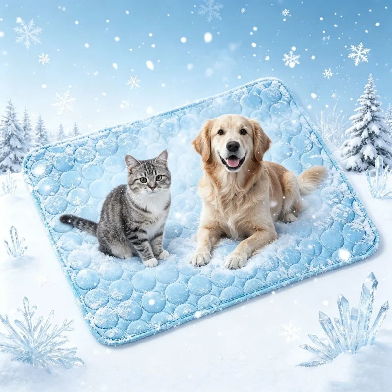 Summer Cooling Dog Cat Ice Pad Mat Pet Ice - MyPetDollar.com