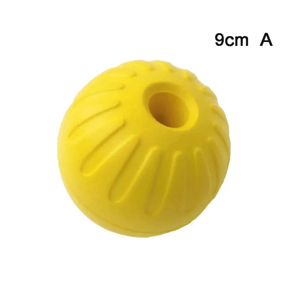 Interactive 7cm 9cm Indestructible Rubber Ball Dog Training Chew Play
