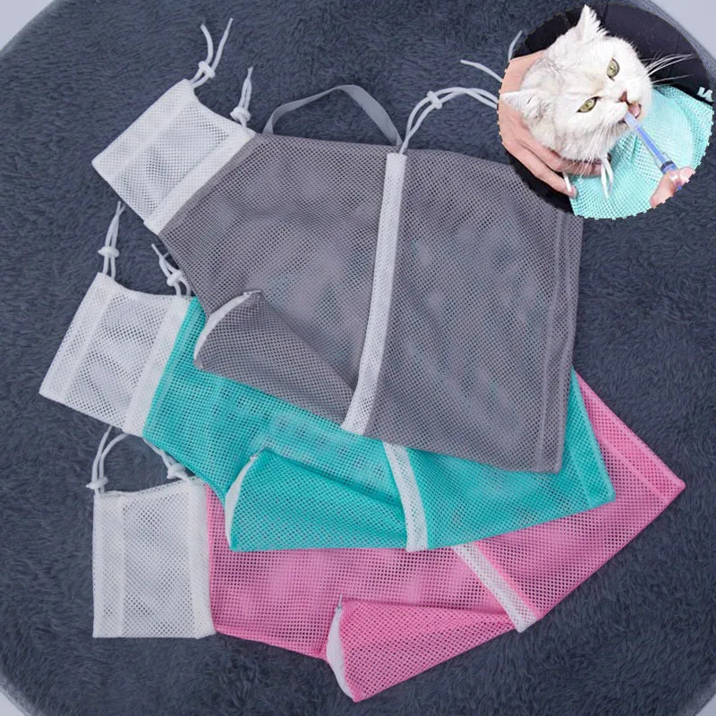 New Mesh Cat Grooming Bathing Bag Pet - MyPetDollar.com