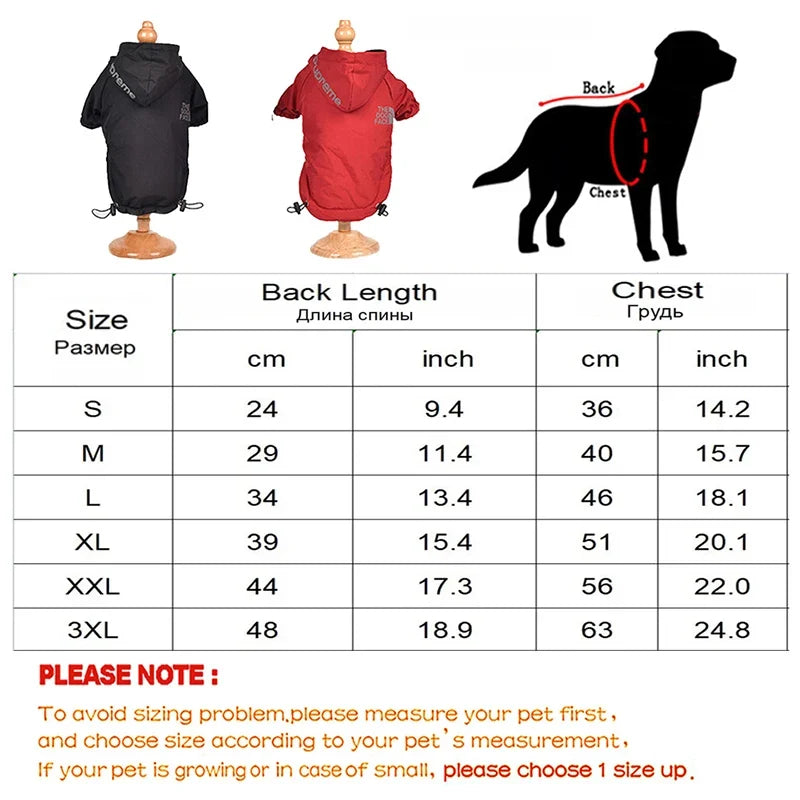 Autumn Winter Pet Dog Waterproof Coat Puppy - MyPetDollar.com
