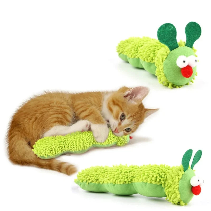 Cat Chew Toy Caterpillar Catnip Molar - MyPetDollar.com