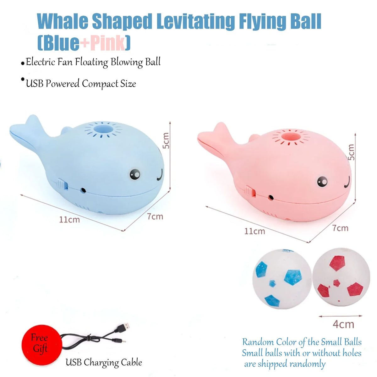 Electric Whale Floating Ball Cat Plaything, Interactive