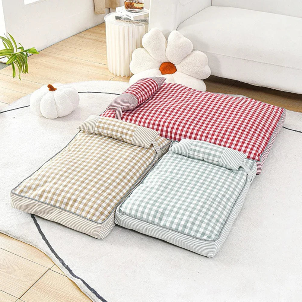 Large Dogs Dog Bed With Pillow Washable - MyPetDollar.com