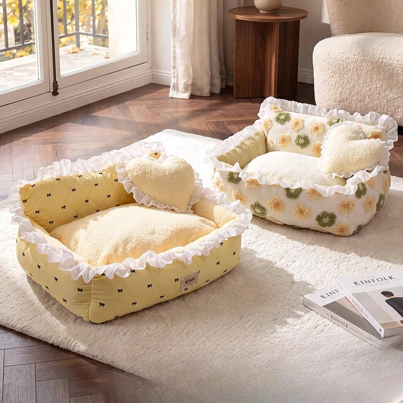 Autumn and Winter Dog Nest Princess Style - MyPetDollar.com