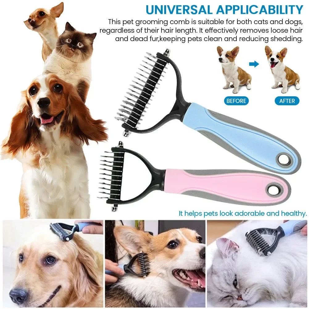 Cat Hair Removal Comb Dog Hair Removal Brush - MyPetDollar.com