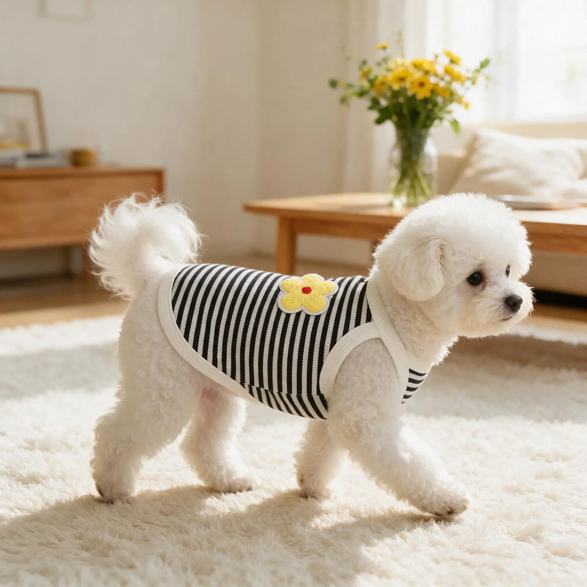 Ribbed Dog Sleeveless Tank Top, Red - MyPetDollar.com