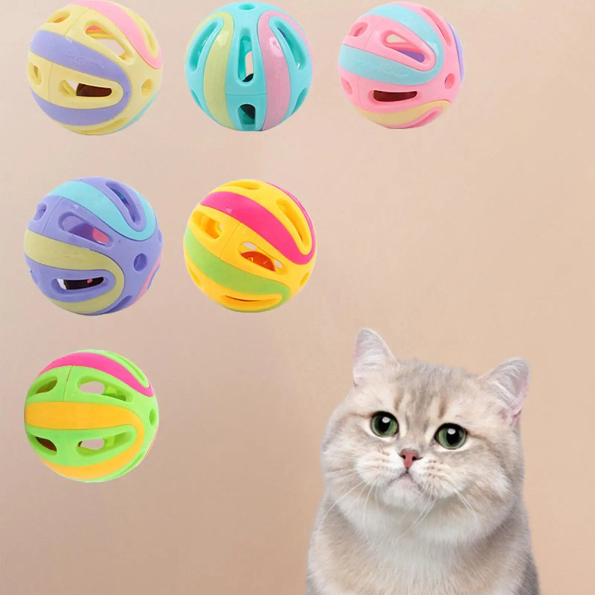 Jingle Bell Cat Toy Cat Pounce Jinggle Ball - MyPetDollar.com